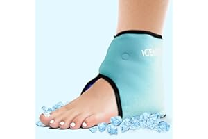 ICEHOF Almohadillas de refrigeración para tobillo - talones vendaje de tobillo con gel refrigerante, terapia de frío tobillo reumatismo quimioterapia dolor de tobillera pie (2 unidades)