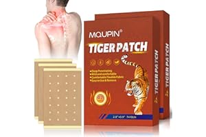 MQUPIN Pain Relief Patches, 84Pcs patch baume du tigre Natural Plant Heat Patches for Back Knee Neck and Shoulder Pain Relief 12H Long-Lasting
