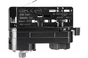 ‎DEKO-LIGHT Deko-Light | D LINE Zubehör Adapter Pendel-Leuchtenmontage für 3-Phasen-Strom-Schienen-System 230V | schwarz