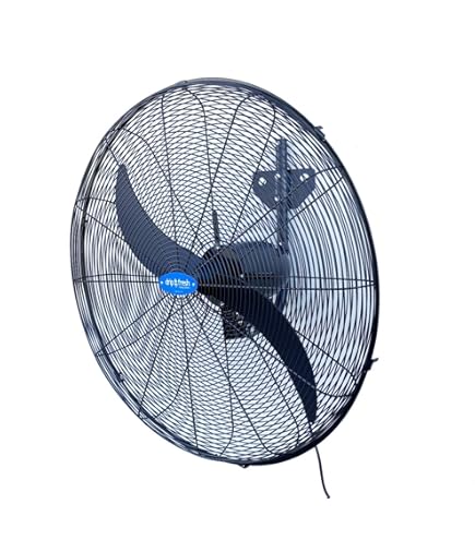 Ventilatore Industriale Bastilipo Uragano - 140 W, 3 Velocità, Pale 60 Cm, Nero, Con Ruote - Foto 8
