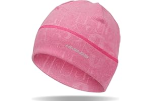 HASAGEI Laufmütze Herren Damen, Winter Mütze Unisex, Weich Elastisch Sportmütze, Winddichte Prägung Fahrrad Mütze Thermo Wintermütze Geeignet für Frühling Herbst und Winter