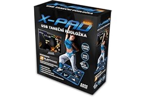 CATMOTION X-PAD Basic Dance Pad Tapis de danse USB PlayDance Edition (PC + Mac) – Jeu de danse et chansons incluses, extension facile avec vos chansons préférées