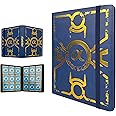 CARD DICT Trading Card Binder with 40 Protective Pages, Compatible with Standard Sized Cards, Faux Leather Cover, Blue