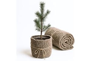 UNIGARDIA Öko-Schafwollmatte 80 x 500 cm - Winterschutz aus Schafwolle für Pflanzen - 100% Bio-Schafwolle - Wintervlies für Kübelpflanzen - Schneckenschutz, biologisch abbaubar