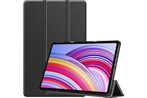 YRH Per Redmi Pad Pro Custodia 12.1 pollici 2024, [Auto Wake/Sleep] Ultra Sottile Leather Stand Cover per tablet Xiaomi Redmi Pad Pro (Nero)
