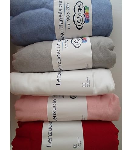 Lenzuolo Sotto In Flanella Di Cotone Singolo - 90x200cm, Angoli Elasticizzati, Caldo Invernale, Azzurro - Foto 2