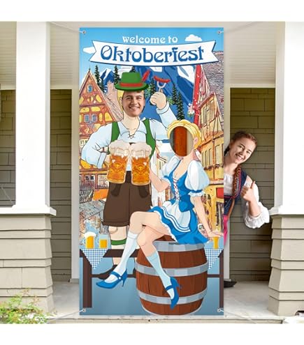 XZEIT Set Decorazione Oktoberfest – 40 Pezzi Con Bandierine, Palloncini E Spirali Per Feste A Tema Birra