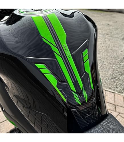 Tankpad Aufkleber Für Kawasaki Z900 - Lackschutz Grafikkit Grün