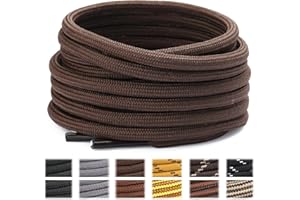 Stepace Lacci per Scarpe Rotondi [2 Paia] Stringhe Scarpe Robuste e Resistenti per Scarpe da Trekking e Scarpe da Scarponi Montagna