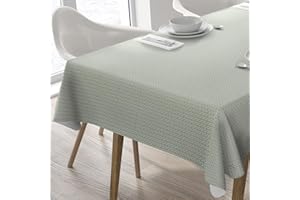 Home Direct Mantel de Hule, Rectangular 140 x 180cm, Verde Salvia