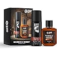 Beardo Whisky Smoke Deodorant 120ml & Bourbon Perfume 50ml for Men Giftset | Eau De Parfum & Body Spray | Spicy, Woody - Oudh | Long Lasting Mens Perfume | Date night fragrance | Valentines day gift for husband | Gift for boyfriend | Gift for Men