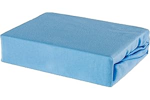 Soft Dream Spannbettlaken 80 x 160 cm - 100% gekämmte Baumwolle Jersey Bettlaken – Spannbetttuch für Kinderbett Juniorbett - Spannlaken 80 x 160 cm