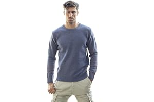 BRUNELLA GORI Maglione Girocollo - Uomo, Autunno/Inverno - 100% Lana Lambswool - 100% Made in Italy