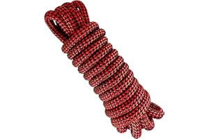GOPEU 12MM Cuerda de poliéster Alta tenacidad. 5M. Rojo&Negro
