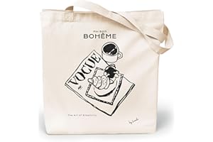 Loxato Tote Bag Aesthetic - Borsa Shopper Cotone 220g/m2 35x42cm - Borsa Tela Donna - Borse Shopper Tela - Extra Largo 8cm