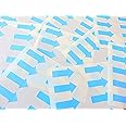 100 Labels, 20x10mm Arrow Shape, Light Blue, Removable/Low Tack Colour Code Stickers, Self-Adhesive Sticky Coloured Labels