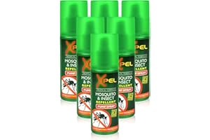 6x Xpel Mosquito Insect Fly Bite Repellent Tropical Formula Pump Spray 70ml