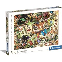 Clementoni – Puzzle 500 Pièces – The Butterfly Collector – Compact Box – Fabriqué En Italie – 49 X 36 Cm
