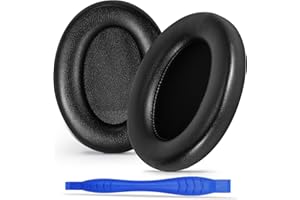 AURIVOR Ersatz-Ohrpolster für Sony WH-1000XM3 Kopfhörer, verbesserte Kissen Ohrabdeckung für XM3, mit Soft-Touch-Leder, Geräuschisolierender Memory-Schaum (Schwarz)