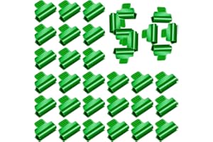 LOLLANDA 50 Stück Gewächshaus-Klemmen, Grün Gewächshaus Clips 11 mm Reihenabdeckung, Netz, Tunnel, Hoop, Clips, Schuppen, Halteclip für Rohrschellen, Gewächshaus Folien, Film, Shading Netting (50 Stück)