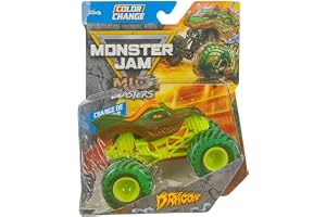 Monster Jam Dragon färgbyte Monster Truck – skala 1:64, Mud Blasters Series 02