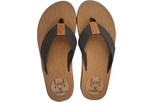 KuaiLu Flip Flops for Mens Comfortable Footbed Summer Holiday Beach Sandals Wide Fit Soft Fabric Toe Post Thongs Pool Shower Non-Slip Walking Shoes
