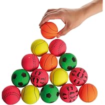 Lot De 8 Balles En Mousse EVA Souples Pour Enfants - Diamètre 6 Cm - 4 Couleurs (rouge, Jaune, Bleu, Vert) - Pour Jeux D'intérieur - 11
