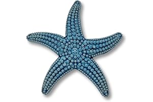 Toocook Animali marini in ceramica naturale o smaltata per Decorazione Murale e Arredo Casa, Realizzati Artigianalmente, Idea Regalo Made in Italy (Stella Marina Blu)