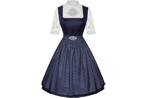 Dirndl för kvinnor, klänning dam, dirndl-klänning med förkläde för oktoberfest, traditionell klänning, Dirndl-komplett set, k