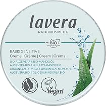lavera Basis Sensitive Creme  Feuchtigkeitscreme mit Bio Aloe Vera & Bio  Mandell  Intensive Pflege fr trockene Haut