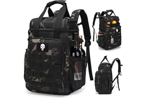 BUNNYCHIC Sac à Dos glacière Tactique, Sac Repas Isotherme pour Homme Adulte avec poignée – Sac à Dos Souple, imperméable et étanche.