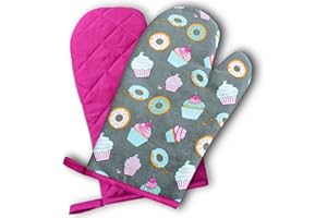 DELINDO LIFESTYLE Guanti da forno, rosa, 1 paio, classe PSA II fino a 250°C, resistenti al calore, prodotto testato e certificato