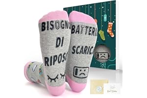 iZoeL Calzini Uomo Donna Calzini Divertenti/Fantasia/Natalizi/Termici/Invernali Se vedi Questo, Portami Del - Regali Natale Capodanno San Valentino per Papà Mamma Marito Moglie Fidanzata Fidanzato