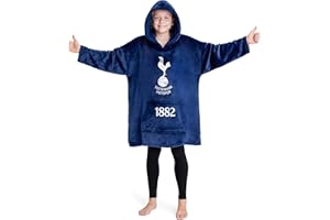 Tottenham Hotspur Hoodie, Oversized Hoodie Blanket, Football Gifts for Boys Blue