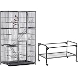 Yaheetech Rat Cage Hamster Cage Ferret Cage Chinchilla Cage Small Animal Cage Guinea Pig Cage for Degu or Other Pets Sugar Gl