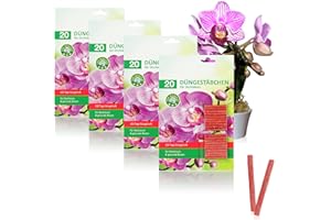 COM-FOUR® 80x paleczki nawozowe do storczyków, zbilansowany nawóz do storczyków, dla zdrowego rozwoju, bogate zielone i jasne kwiaty