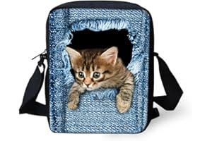 Binienty Kinder Messenger Bag Kleine Crossbody Schulter Handtaschen für Reise Schule Wandern