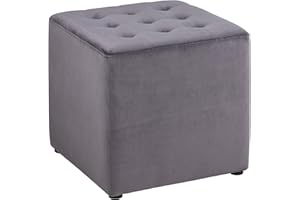 AC Design Furniture Taboret Brynner, szer.: 38 x gł. 38 x wys.: 36 cm, drewno, szary