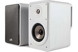 Polk Audio Signature S15E Regallautsprecher, Stereo-Lautsprecher, HiFi Lautsprecher für Musik und Heimkino Sound, passiver Full Range Lautsprecher, 20 - 100 Watt, 8 Ohm, High Res, 48Hz - 40kHz (Paar)