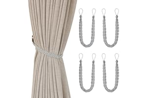 VANKRA 4 fermatende per tende a maglia, per accessori per tende da finestra (4 pezzi, grigio)