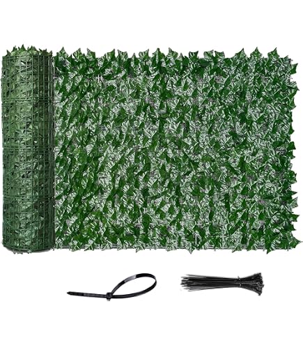Künstlicher Efeu-Sichtschutz – 118 X 100 Cm, Erweiterbar, UV-beständig, Für Garten, Balkon, Terrasse