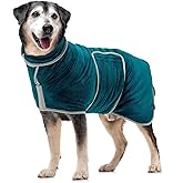 Lucky Paws® UK Dog Drying Coat - Luxurious Double Layer Dog Towel Robe - Dry Your Dogs in Minutes - Ultra Absorbent Drying Ro