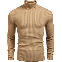DENIMHOLIC Men's Cotton Turtle Neck Sweater