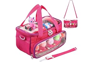 TIANHENGMart Étui de transport élégant et portable pour ensemble Toniebox Protégez vos jouets musicaux lors de vos déplacements, rose