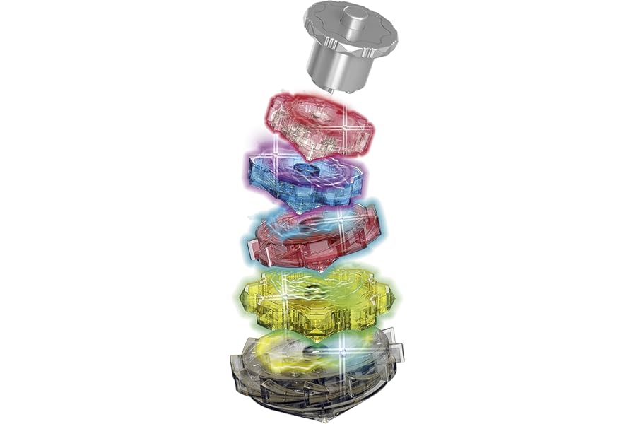 Totem Infernal Power, spinning top toy, build your Totem Tower and light up your Totem.