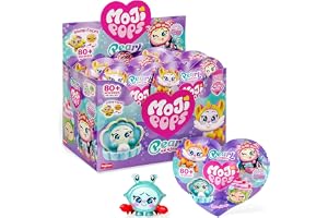 MOJI POPS Pearl Series - One Pack. Låda med 24 överraskningskuvert med vändbara ansikten samlarfigurer, varje kuvert innehåll