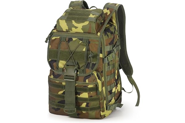SHANNA Sac à Dos Militaire,35L/50L Grand Volume Sac à Dos Multifonction, Sacs Trekking Armée MOLLE Assaut Pack Combat Tactique pour La Randonnée en Plein Air Camping Pêche Chasse Sac D'urgence