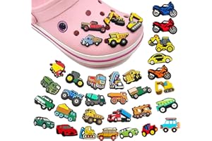 RUIAQER Lot de 34 broches polyvalentes pour chaussures pour enfants, ornements de chaussures de voiture en PVC pour Crocs, broches pour sabots, breloques amusantes et uniques pour enfants