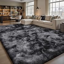 Superweicher Shaggy-Teppich "Sour Lemon" – 140x200 Cm, Grau, Waschbar & Rutschfest