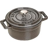Staub La Cocotte Mini D&ouml;k&uuml;m Tencere, 10 cm, Gri